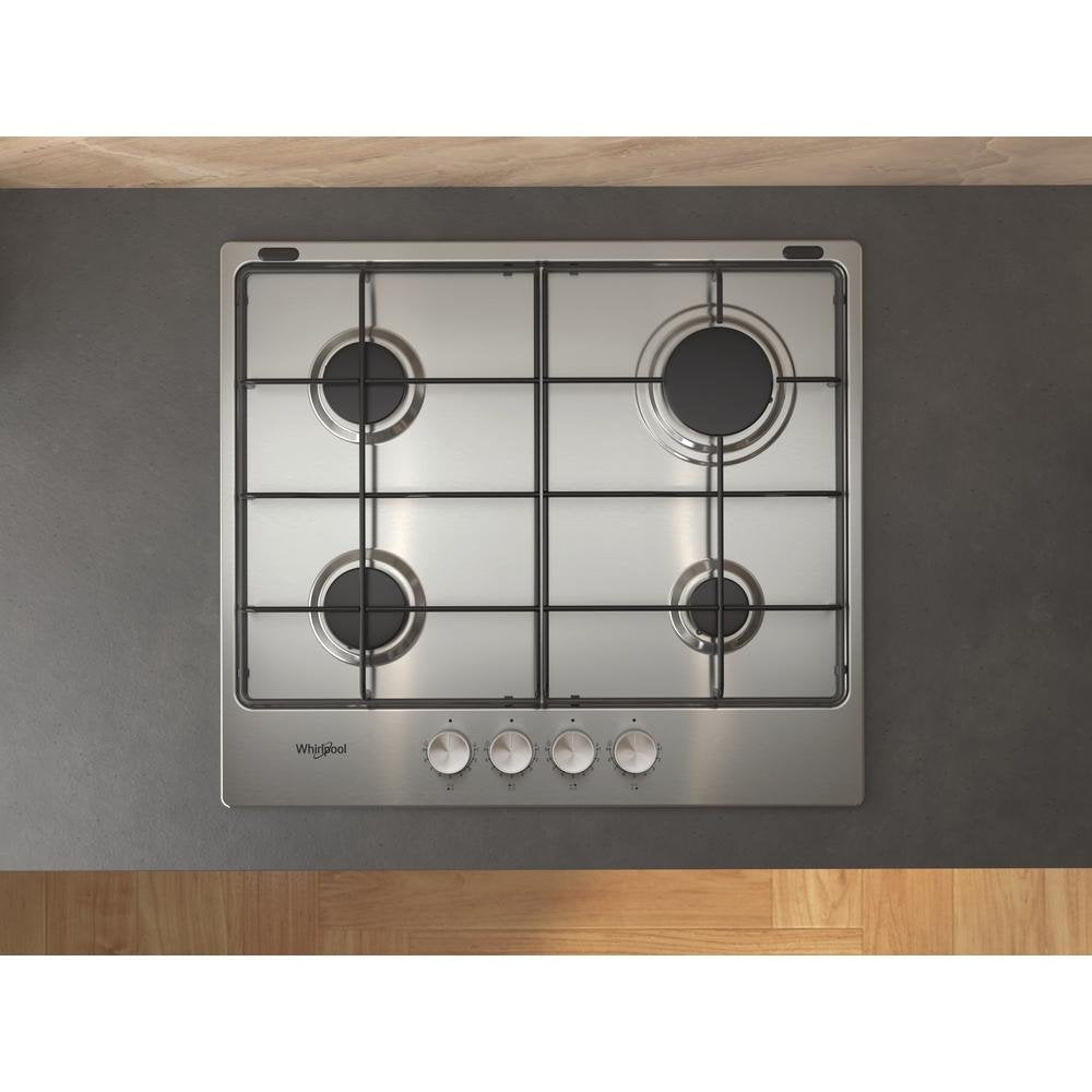 Whirlpool Tgml 650 Ix Hobs Plata Integrado Encimera De Gas 4 Zona(S)