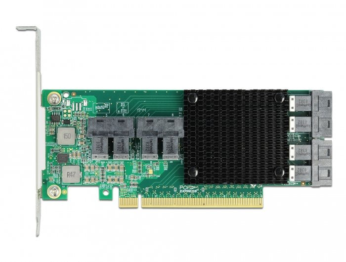 Delock 90504 Tarjeta Pci Express X16 A 8 X Interna Nvme Sff-8643 - Factor De Forma De Perfil Bajo