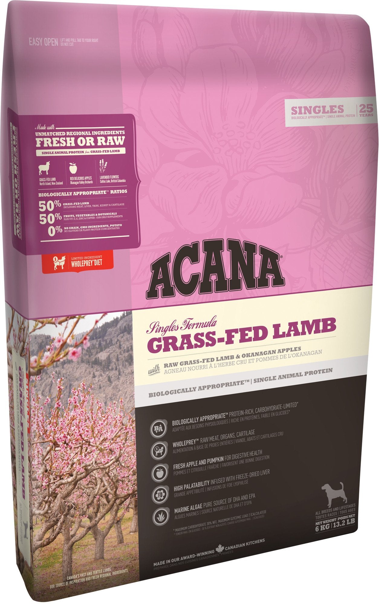 EAN 0064992570606 - Acana 84100301 comida seca para perros 6 kg Universal Cordero imagen 1