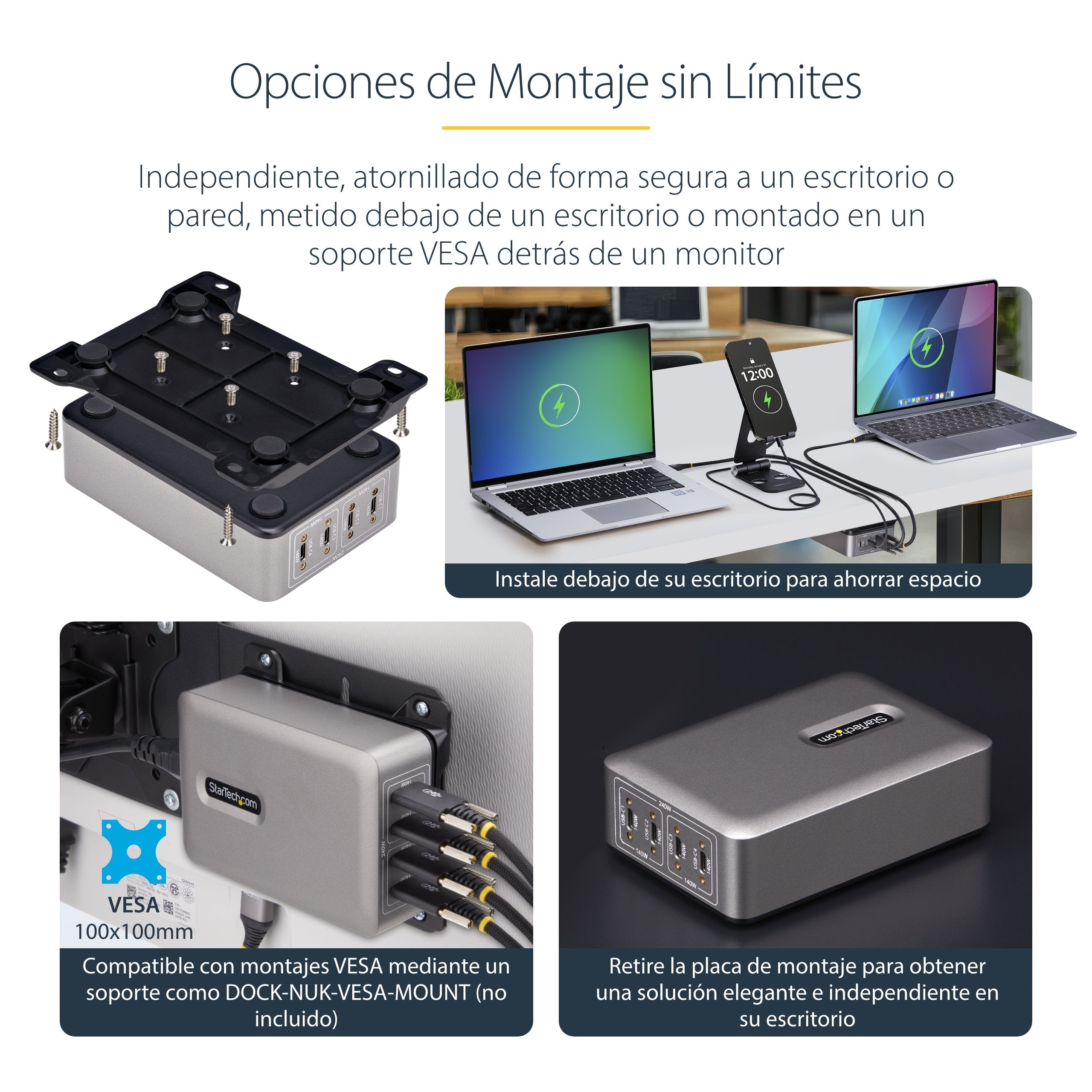 EAN 0065030919654 - StarTech.com 424DEU-USB-C-CHARGER cargador de dispositivo móvil Universal Gris Corriente alterna Carga rá imagen 14