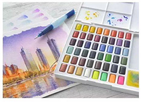 Faber Castell Estuche 48 Acuarelas Creative Studio Pastillas C/Surtidos