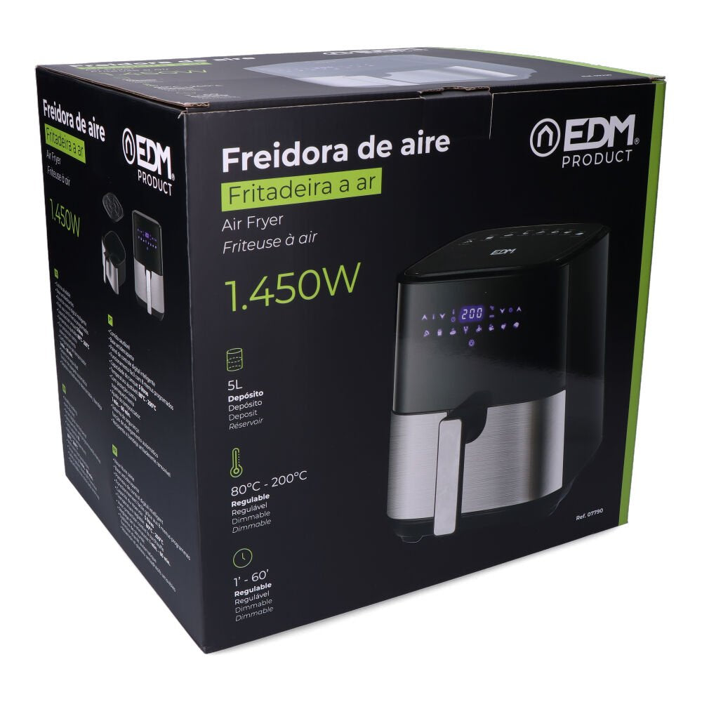 Freidora De Aire 5l Con Pantalla Led Edm