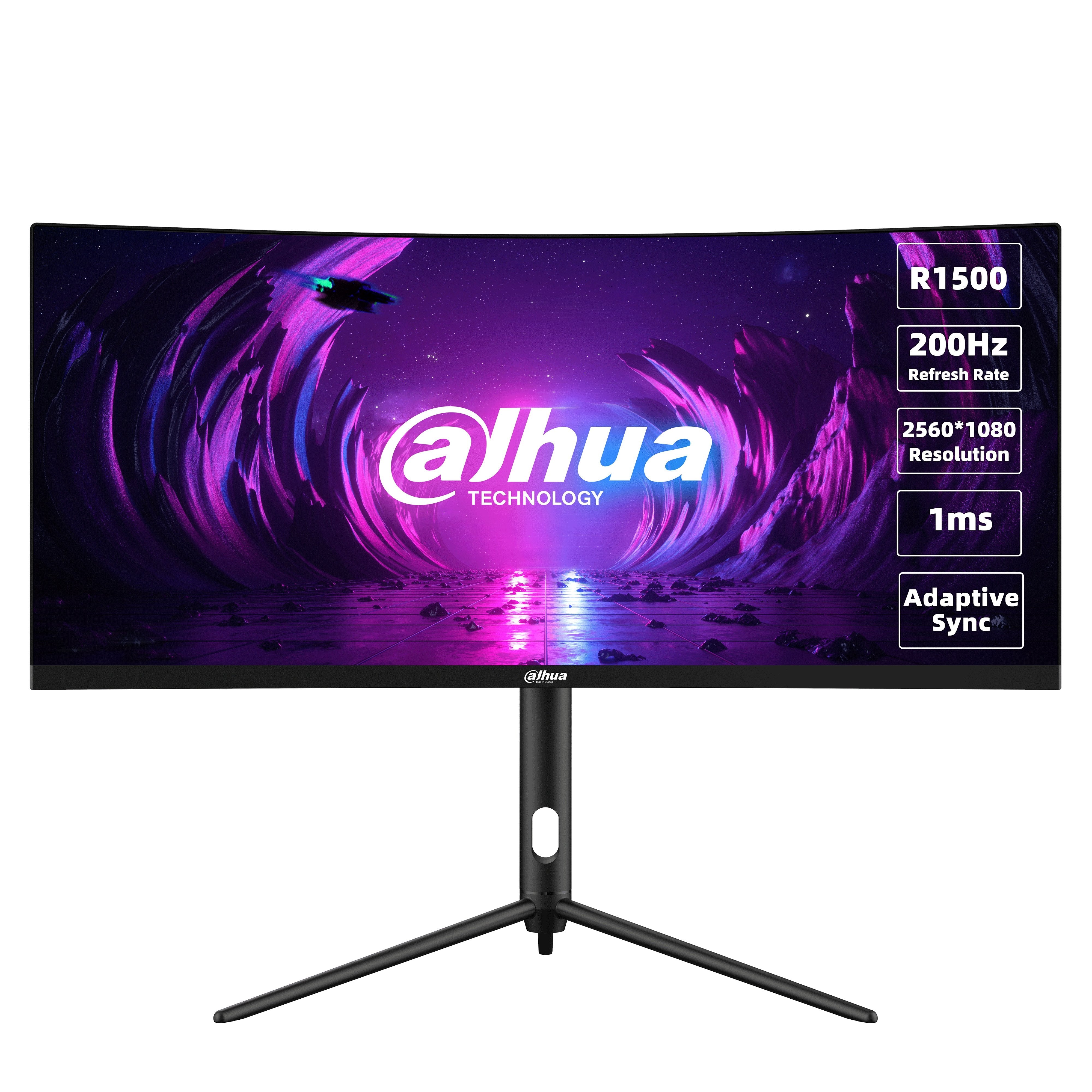Monitor Dahua Dhi-Lm30-E330ca 30" Gaming/Curved/21 : 9 Panel Va 2560x1080 21:9 200hz 1 Ms Swivel Tilt Colour Black Lm30-E330ca