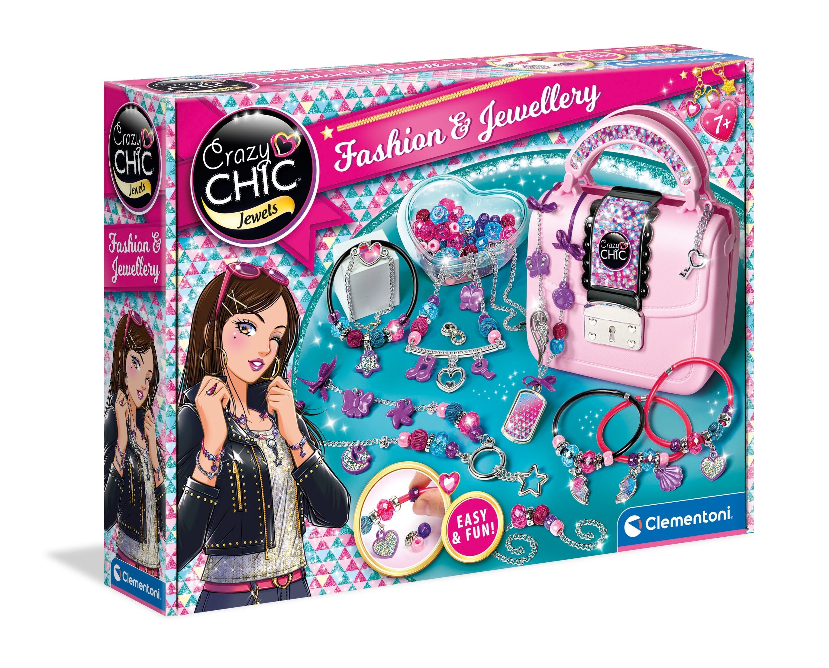 Clementoni Moda Y Joyería, Set Creacion Crazy Chic