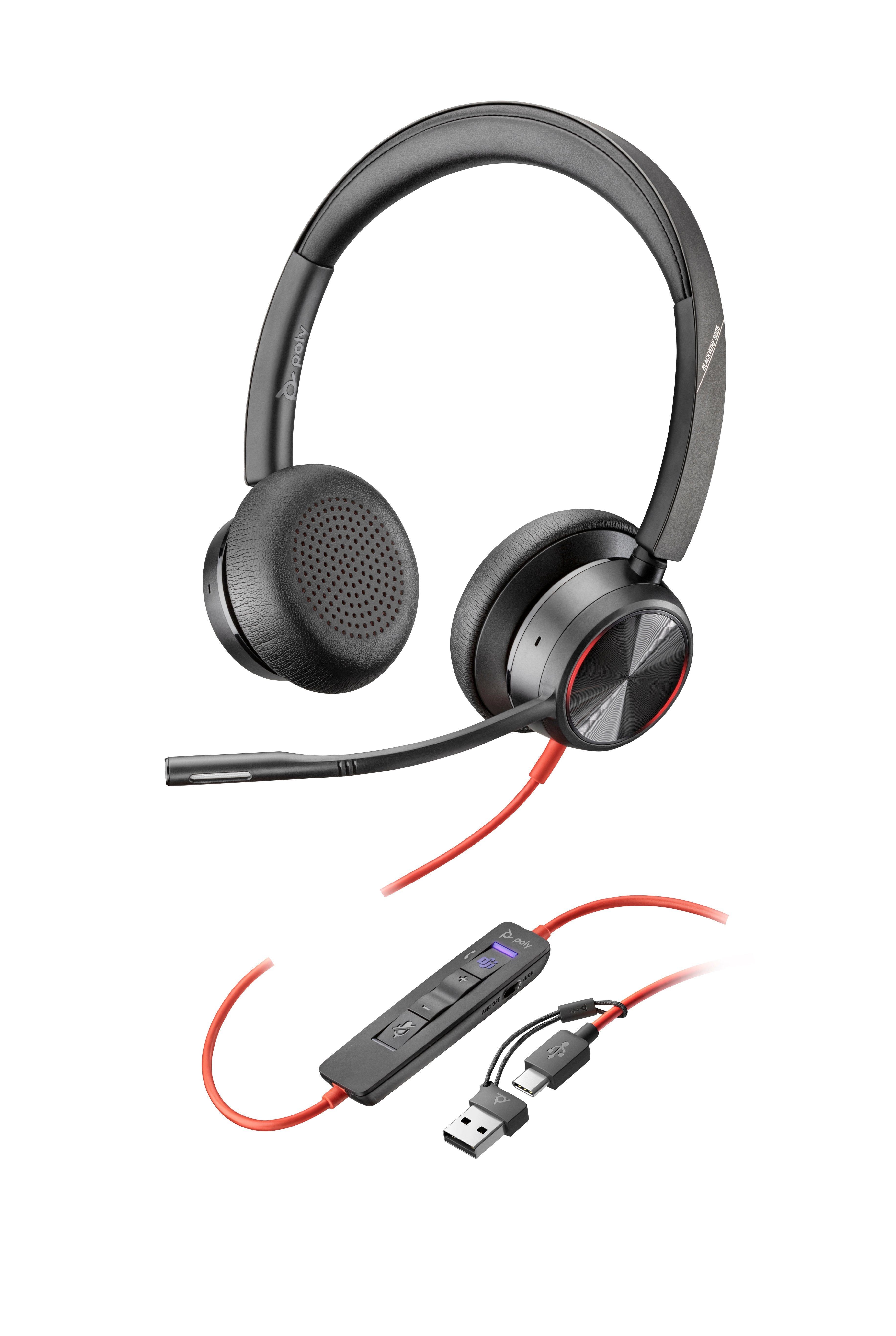 EAN 0197498429267 - HP Poly Blackwire 8225 Stereo Microsoft Teams Certified USB-C Headset +USB-C/A Adapter Alámbrico Diadema imagen 1