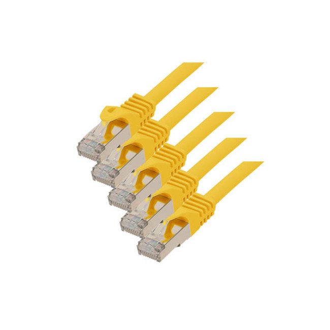 EAN 4017538062147 - S/CONN Cat. 7 S/FTP 0.5 m cable de red Amarillo 0,5 m Cat7 S/FTP (S-STP) imagen 1