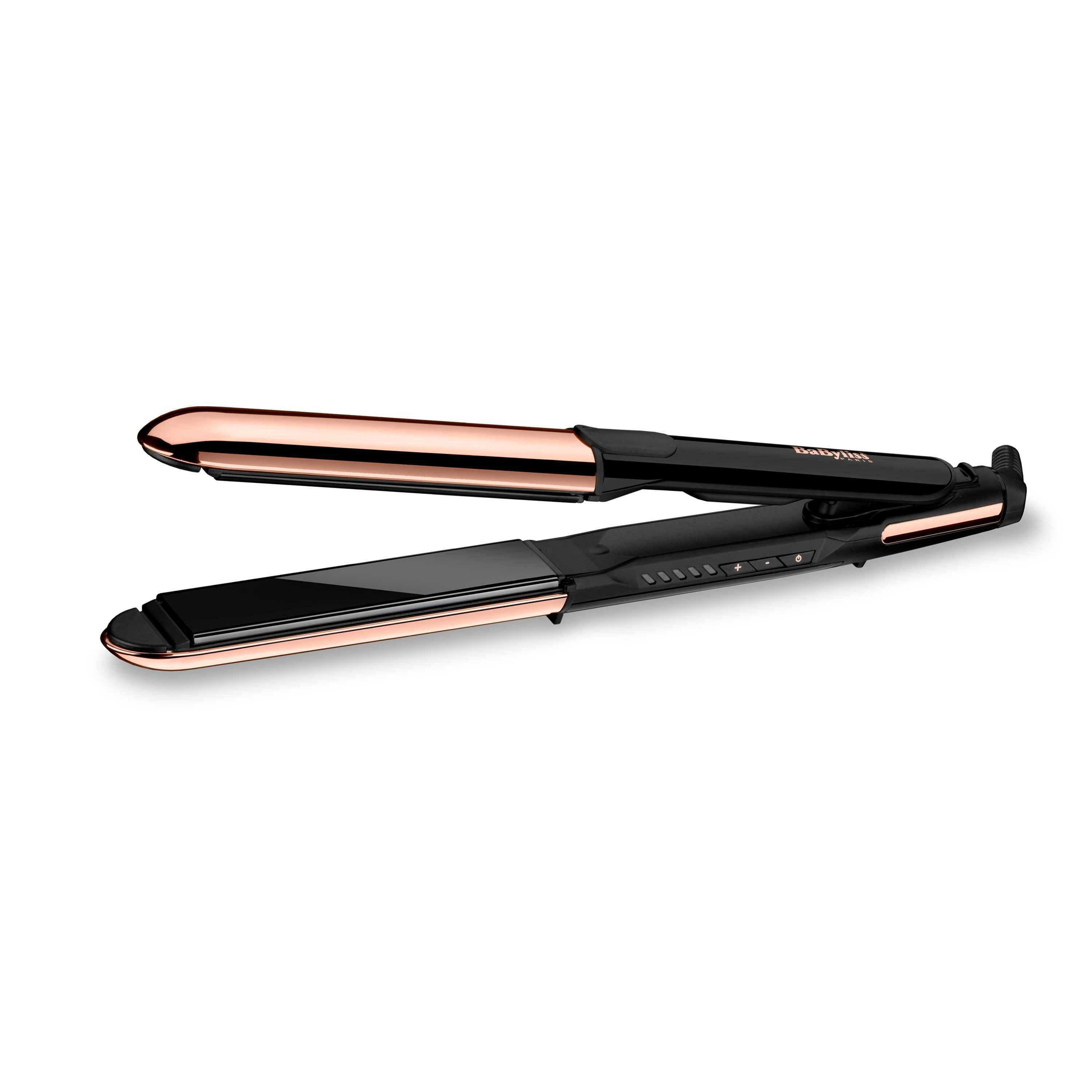 EAN 3030050153385 - BaByliss Straight & Curl Brilliance Rizador de pelo Caliente Negro, Rosa 48 W 3 m imagen 1