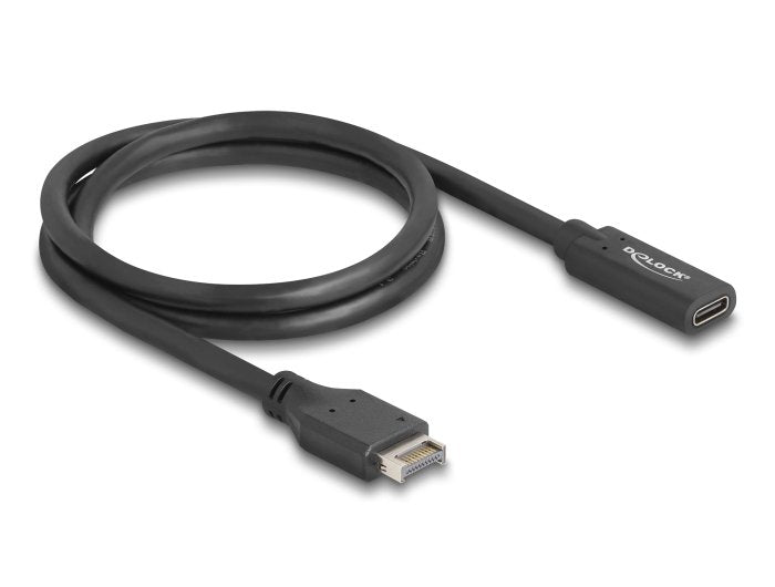 Delock 85666 Cable Usb 10 Gbps Key Tipo-E A 20 Pines Macho A Usb Type-C Hembra 70 Cm