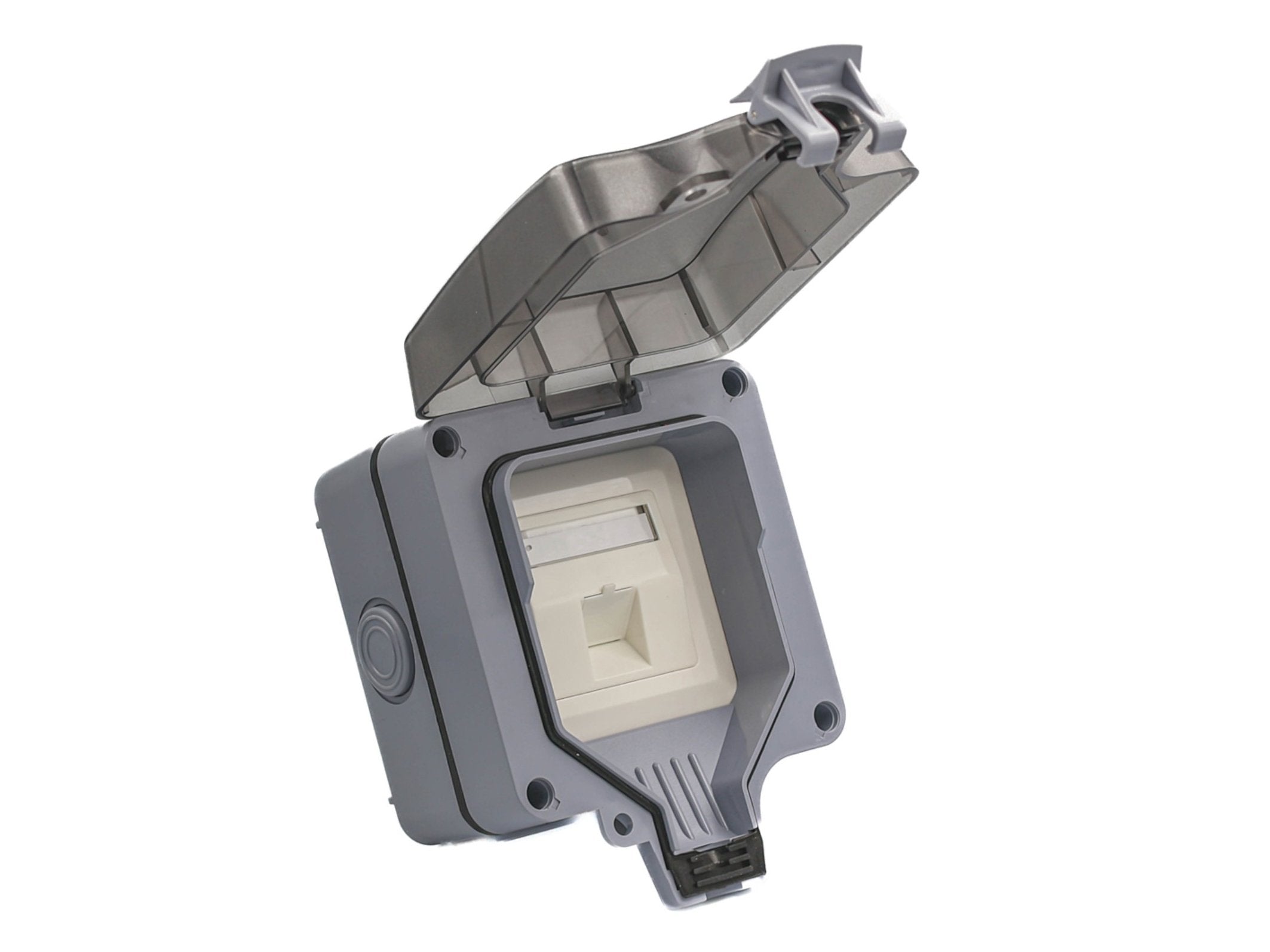 Equip Aufputzdose 1-Port Keymone Ungeschirmt Outdoor Gris