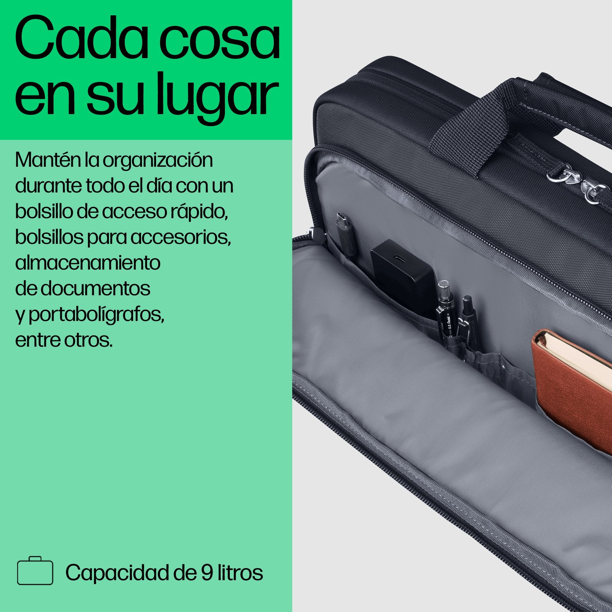 EAN 0198122601943 - HP Everyday 14 Odyssey Gray Laptop Bag 35,8 cm (14.1") Maletín Gris imagen 7