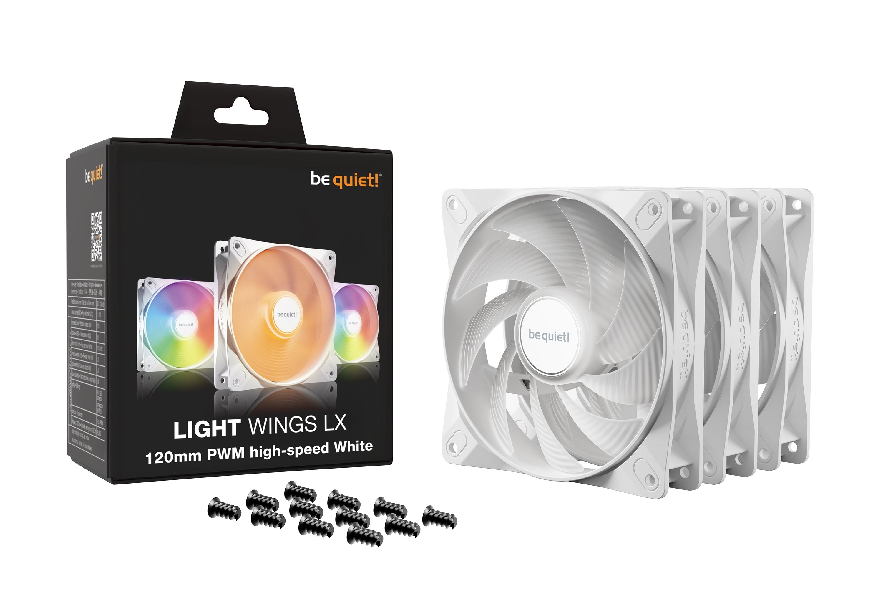 EAN 4260052191637 - be quiet! LIGHT WINGS LX 120mm PWM High Speed 3-Pack White Carcasa del ordenador Ventilador 12 cm Blanco imagen 5