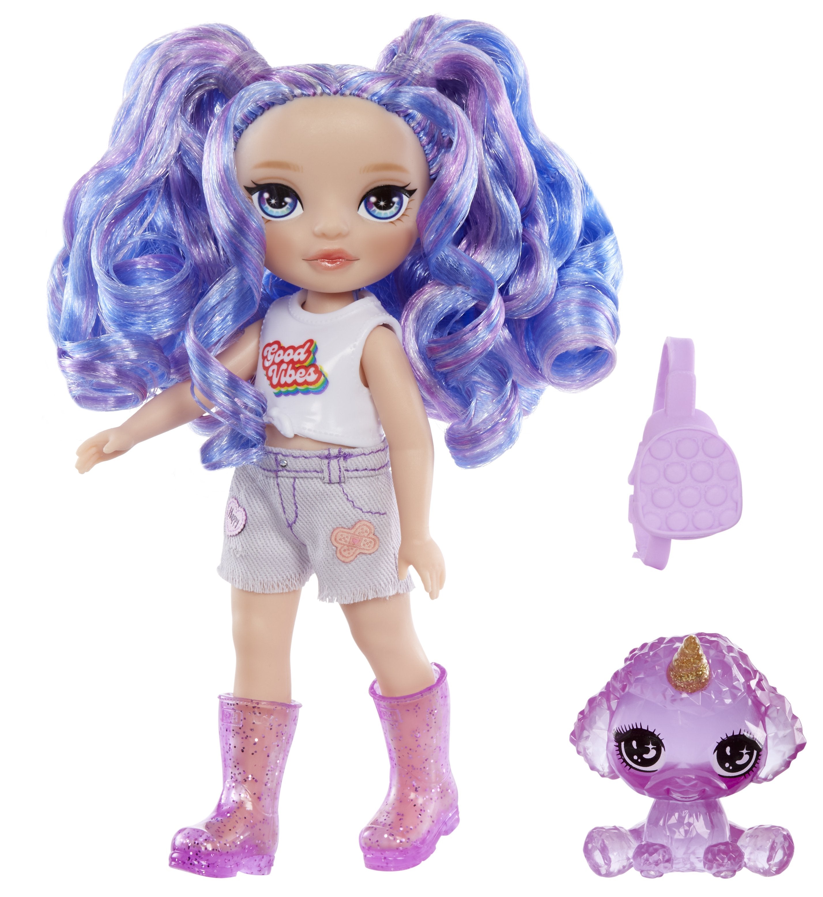 Muñeca Mga Entertainment Rainbow High Littles - Amatista (Púrpura) 531234-Euc