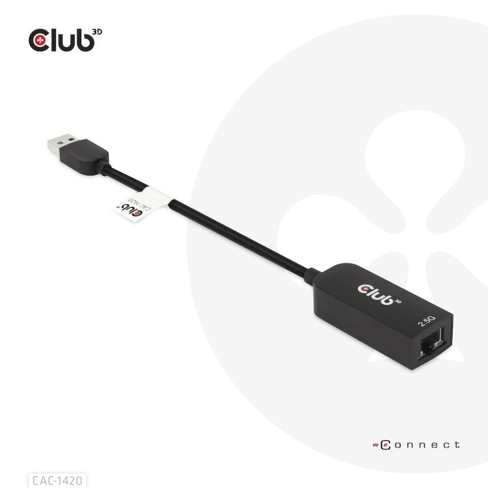 EAN 8719214471255 - CLUB3D CAC-1420 adaptador y tarjeta de red Ethernet 2500 Mbit/s imagen 3