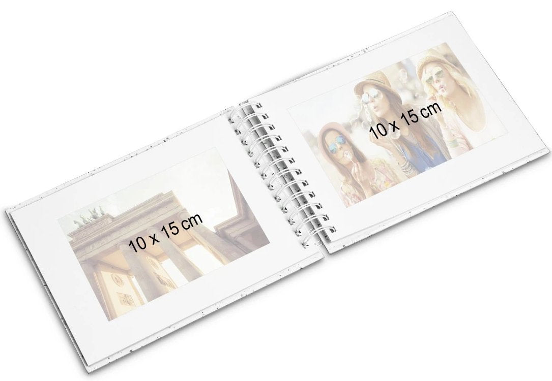 Hama Fine Art Spiral Steingrau 36x32 50 Schwarze Seiten 9841