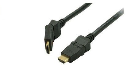 S-Impuls Hdmi Cable, 4k, Verg., 2x Acodable, Negro, 1m