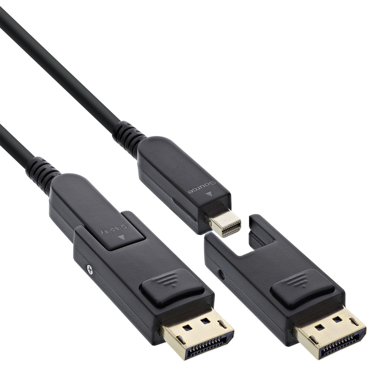 Inline® Displayport 1.4 Aoc Cable, 8k4k, Displayport Plug Detachable 50m