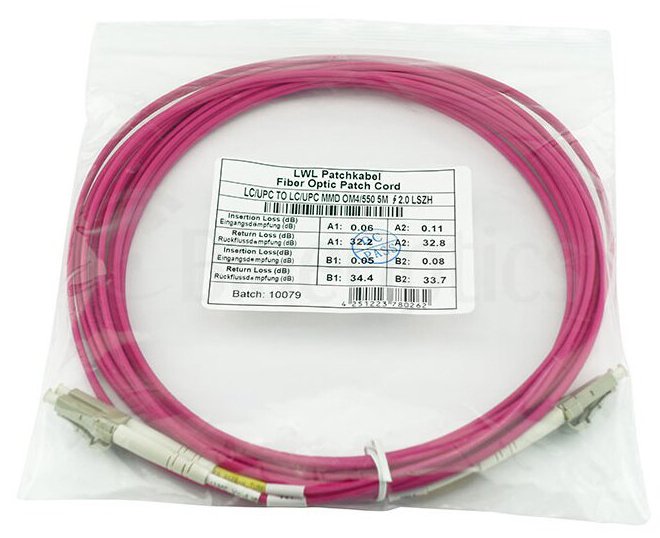 Blueoptics Sfp3131fu1mk Cable De Fibra Optica 1 M Lc Om4 Magenta