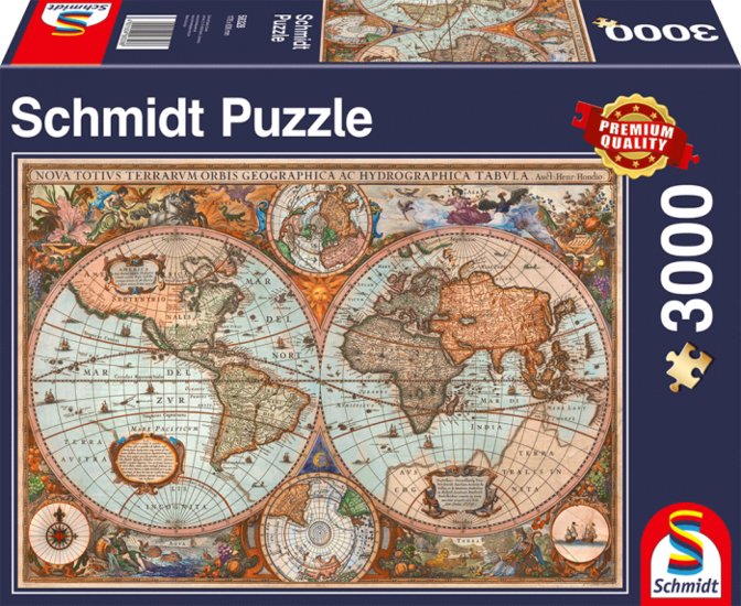 Schmidt Spiele Rompecabezas Mapa Del Mundo Antiguo 58328