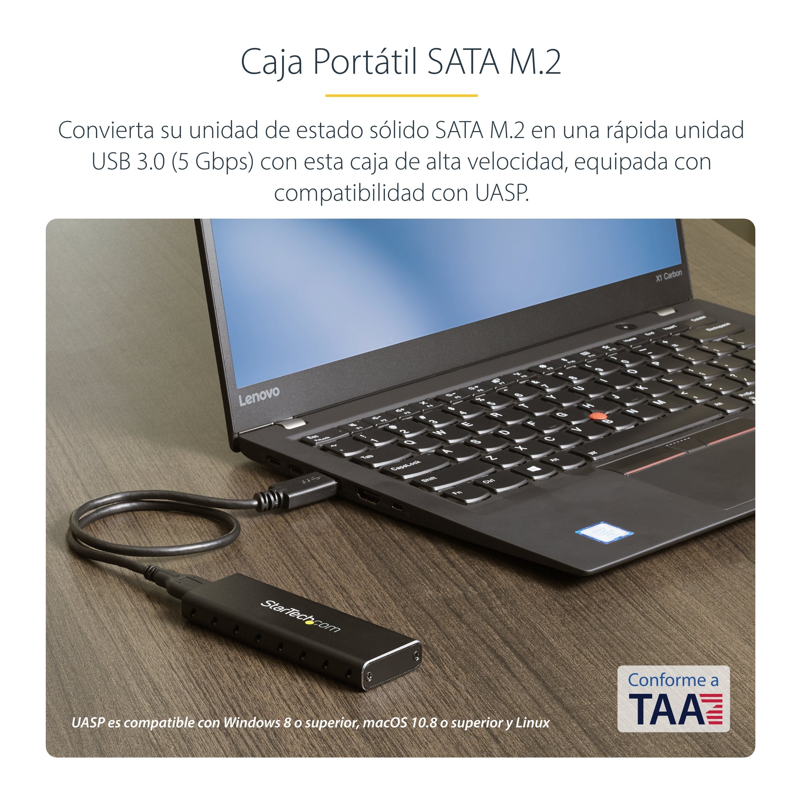 Startech.Com Caja Externa Disco Ssd M.2 Ngff Con Uas Usb 3.0