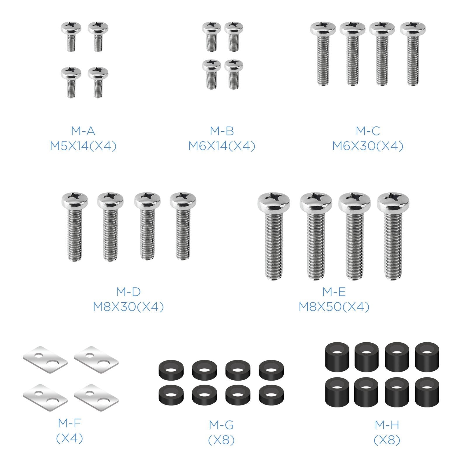 Tooq Soporte De Techo Giratorio Para Tv De 32"-55" - Peso Max 50kg - Vesa 400x400mm