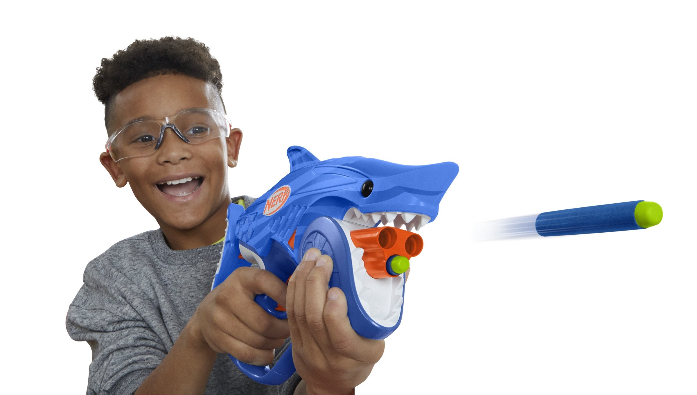 Hasbro Nerf Jr Wild Sharkfire, Pistola Nerf F8645eu4