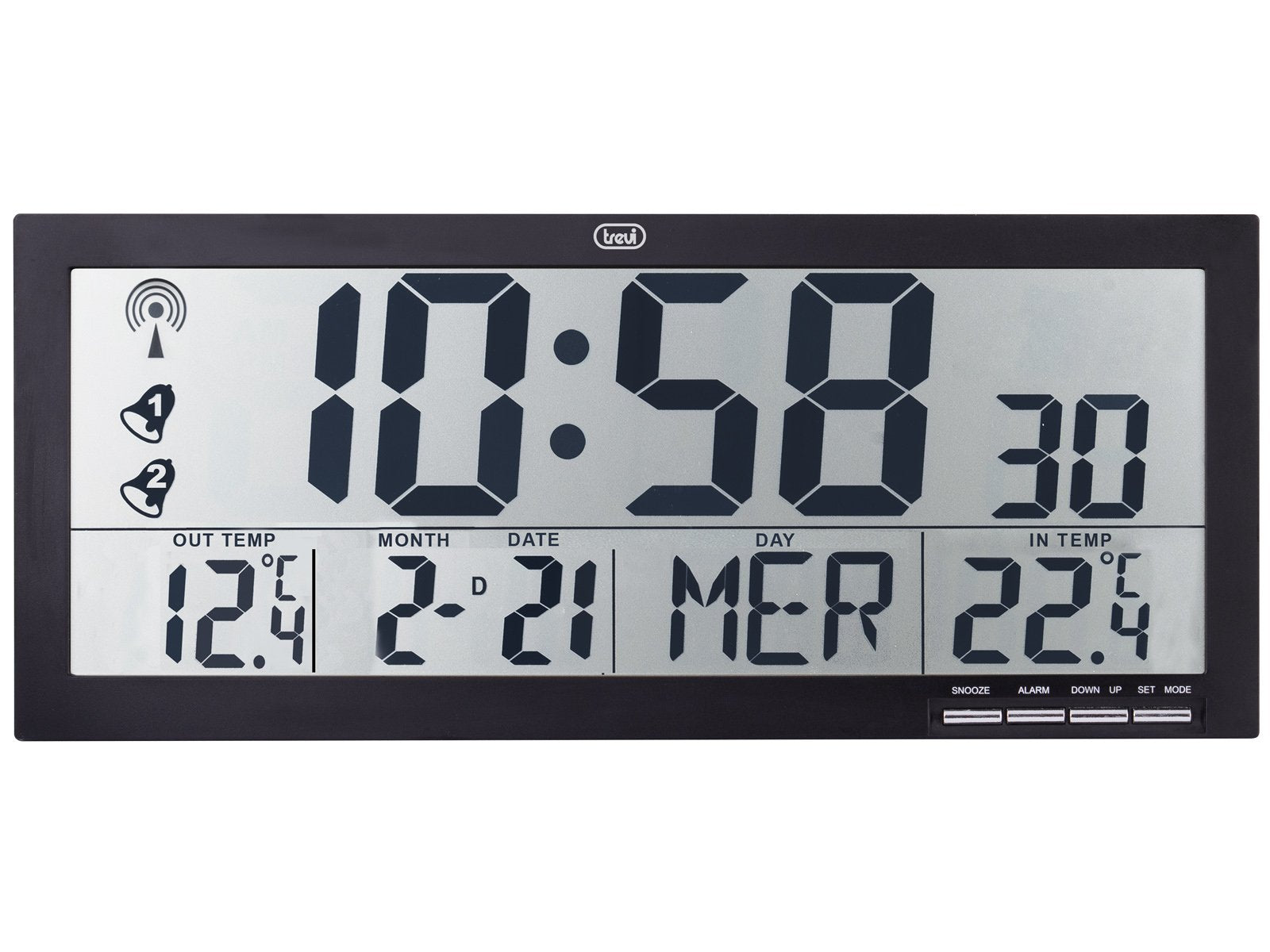 EAN 8011000040479 - Trevi OM 3530 RC Reloj digital Rectángulo Negro imagen 1