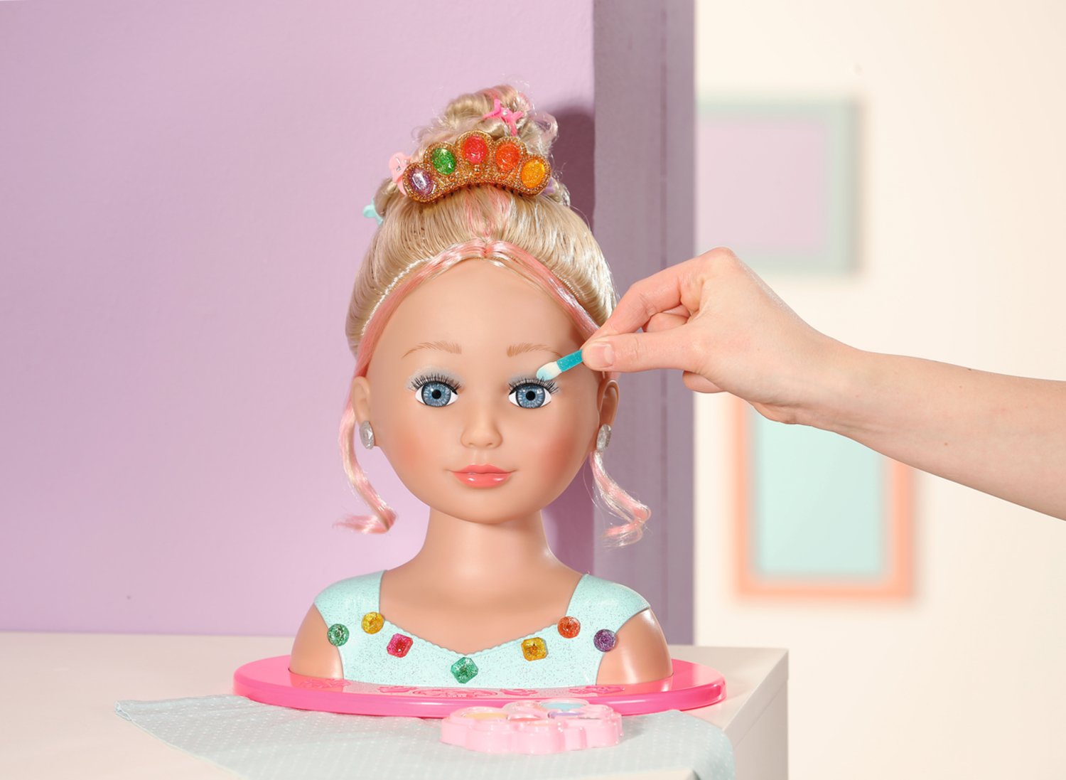 EAN 4001167835432 - BABY born Sister Styling Head Princess Doll make-up & hair styling set imagen 26