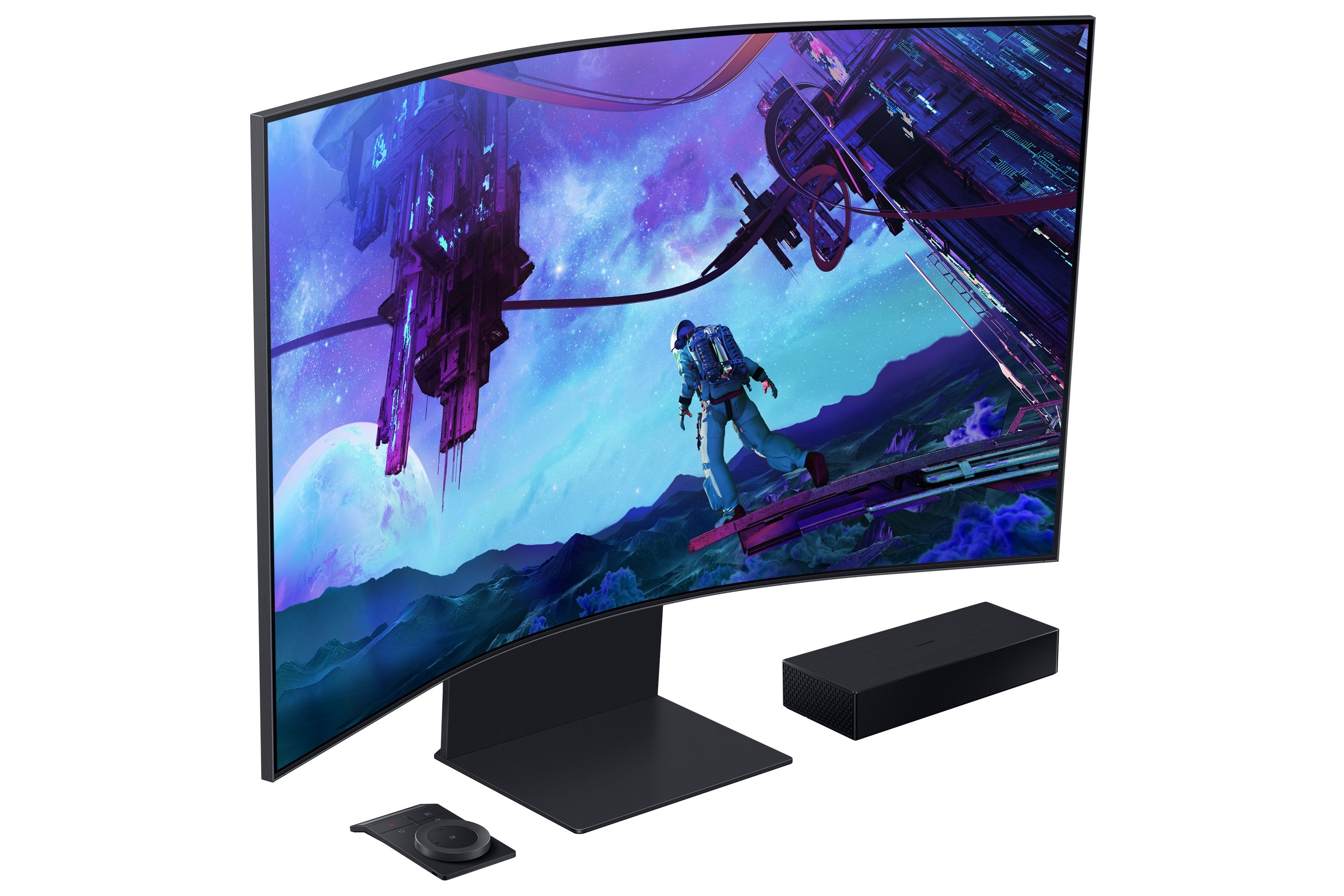 EAN 8806094993707 - Samsung G97NC pantalla para PC 139,7 cm (55") 3840 x 2160 Pixeles 4K Ultra HD LED Negro imagen 8