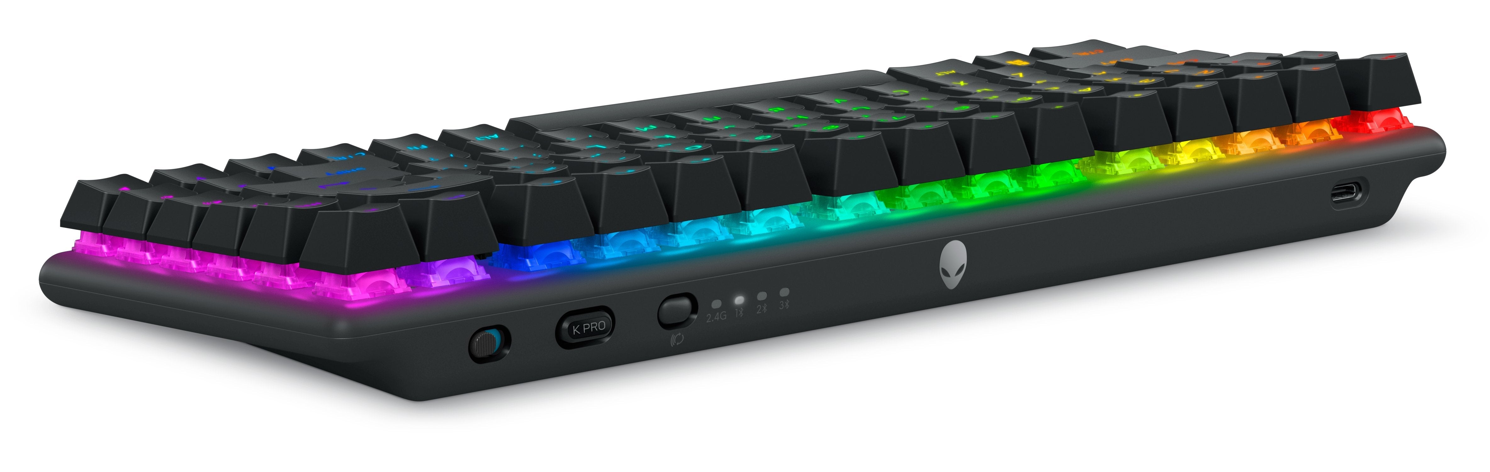 Teclado Ingles Alienware Pro Wireless Gaming Usb + Rf Wireless + Bluetooth Negro