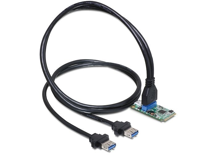 Delock Mini Pcie I O Pcie Full Size 1 X 19 Pin Usb 3.0 Pin Header