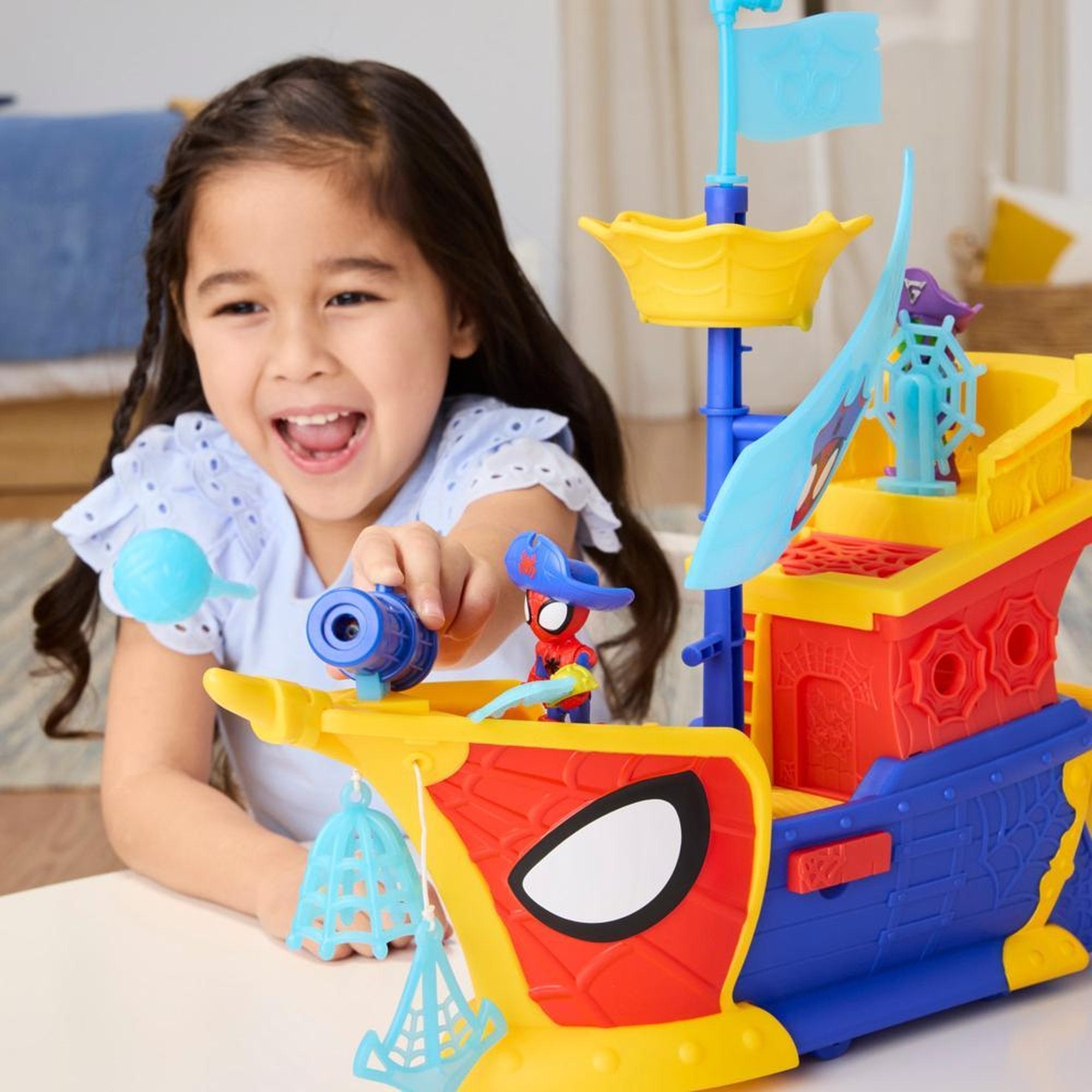 EAN 5010996281357 - Marvel Spidey and his Amazing Friends Water-Webs Webs Ahoy Bubble Pirate Ship imagen 6