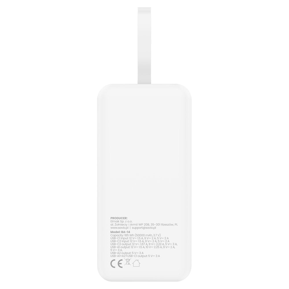 Powerbank Ba-15 50000 Mah Bialy