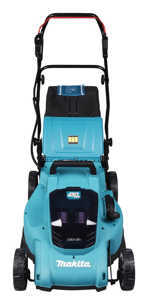 EAN 0088381756631 - Makita DLM480Z cortadora de césped Cortacésped manual Batería Negro, Turquesa imagen 8