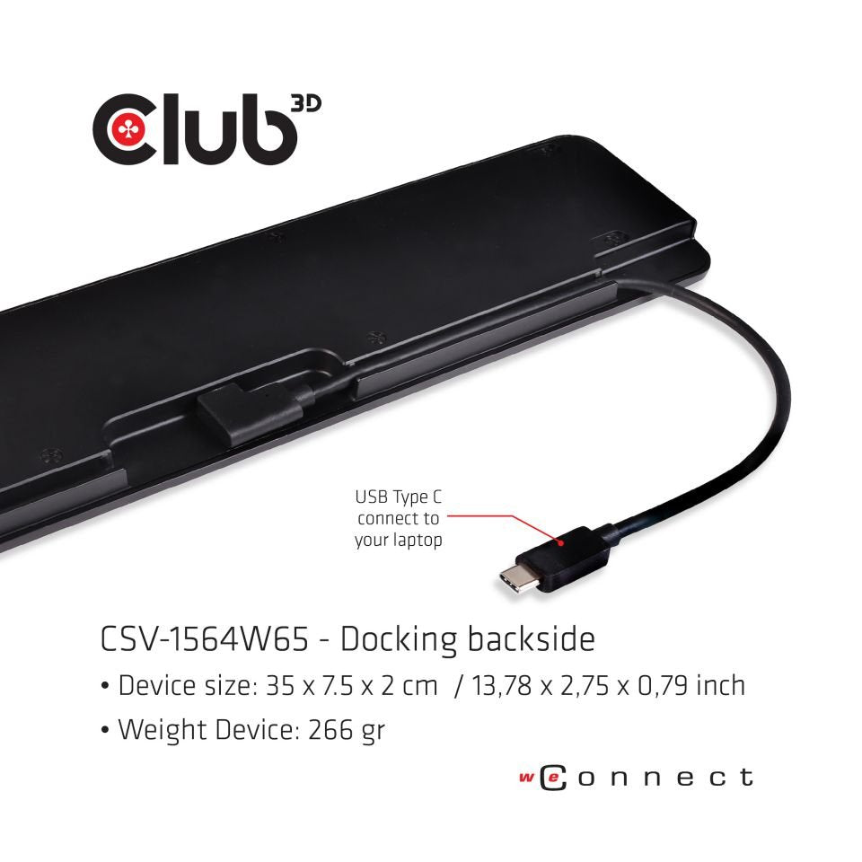 Club 3d Docking Station Usb/Hdmi/Dp