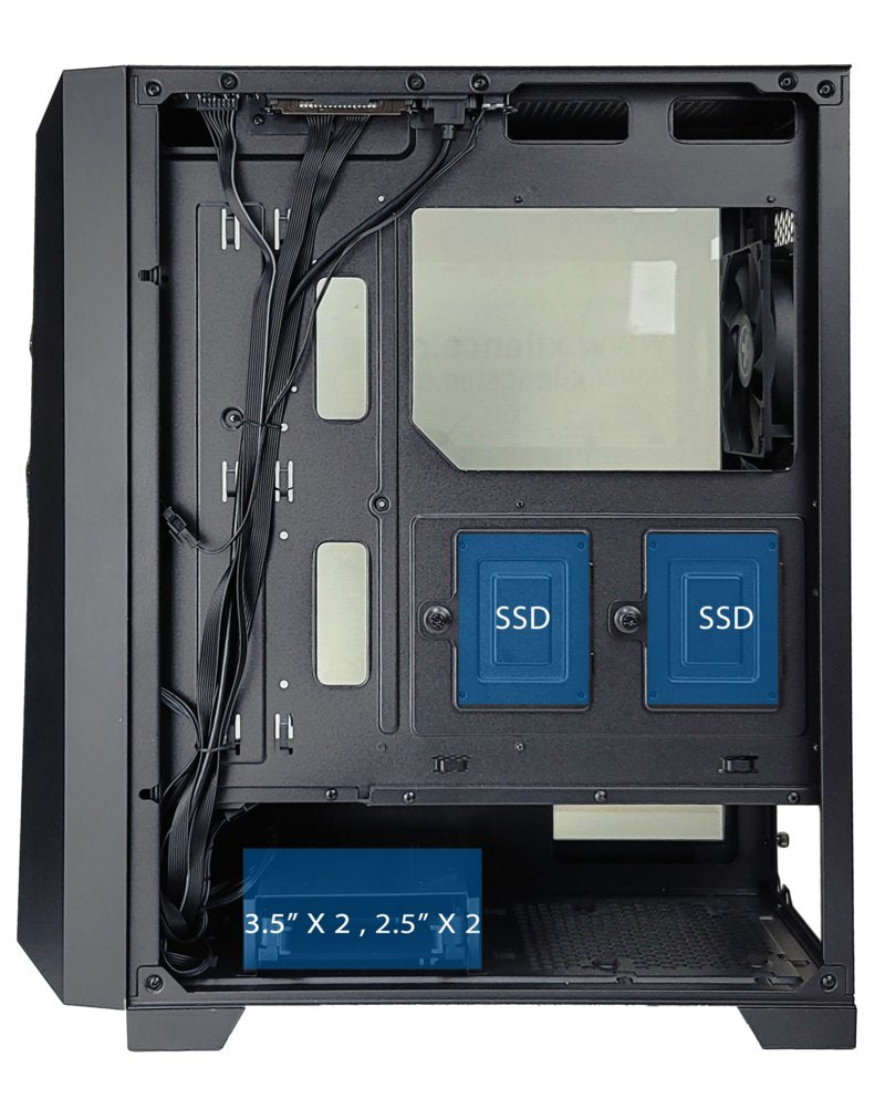 Xilence Performance C Xg131  X712.Rgb Midi Tower Negro, Atx, Micro Atx, Mini-Atx, Abs, Plástico, Acero, Vidrio Templado, Juego