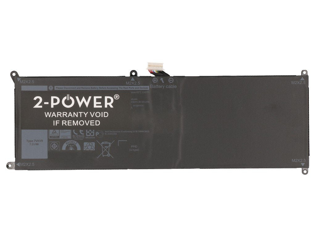 2-Power Batería 7.6v 3910mah Para Dell Latitude 12 7275 Cbi3611a