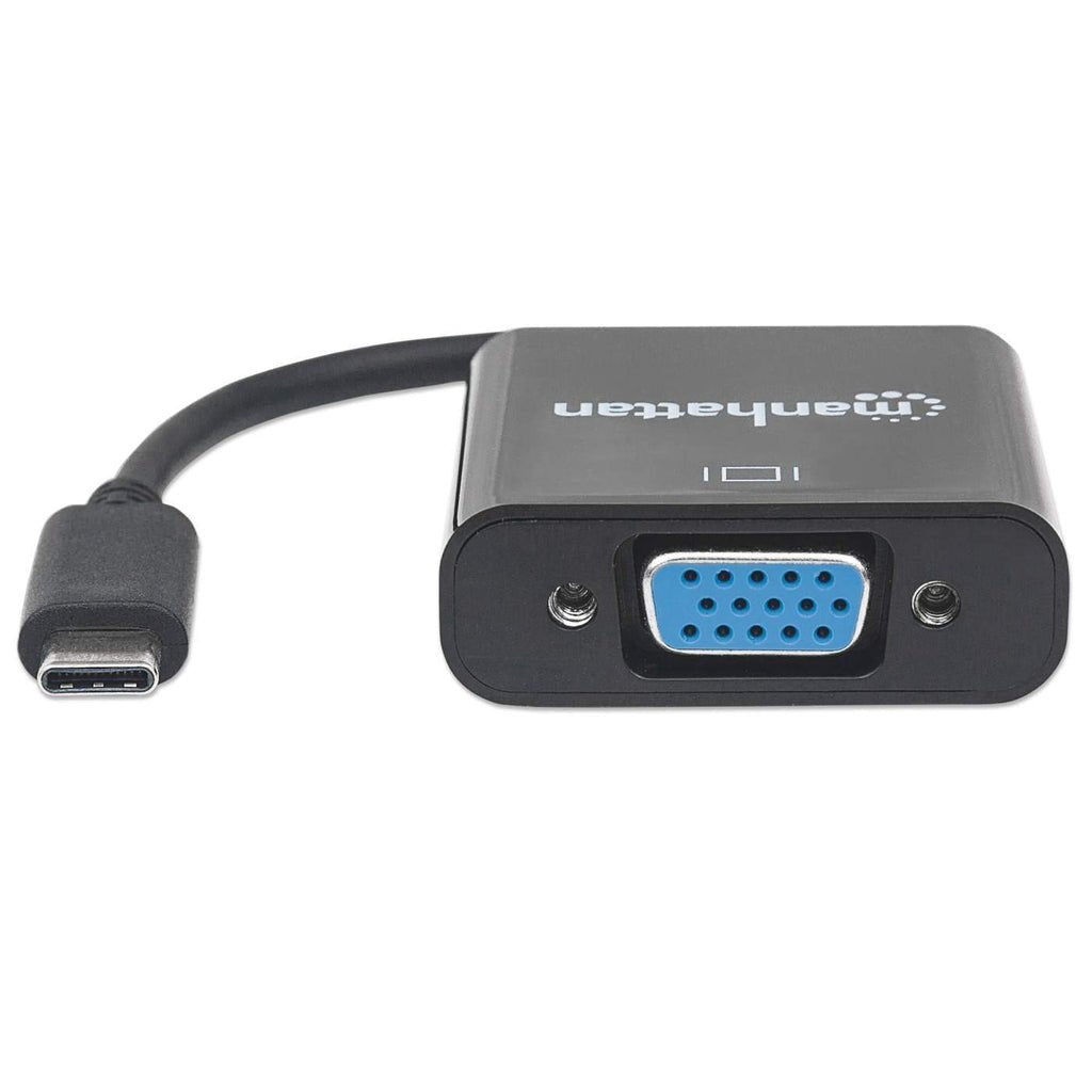 Manhattan Convertidor Usb-C A Vga Usb Tipo C Macho A Vga Hembra, Negro