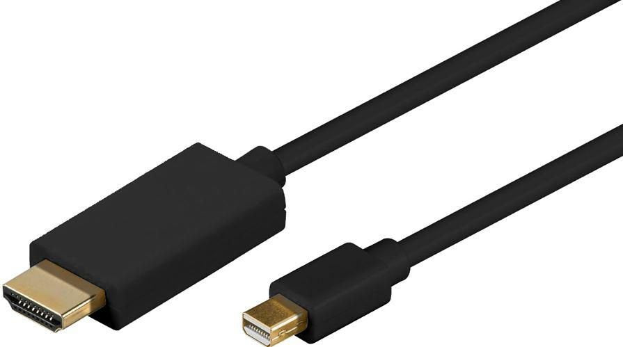 Microconnect Mdphdmi1b Adaptador De Cable De Vídeo 1 M Mini Displayport Hdmi Tipo A (Estándar) Negro