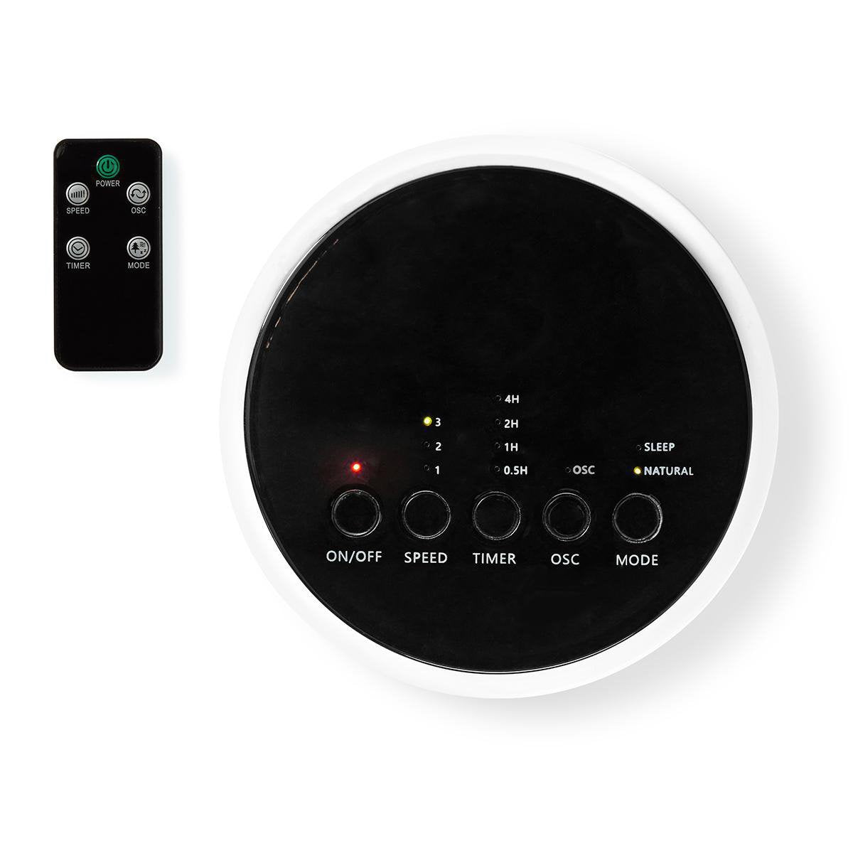 Nedis Fntr13cwt40 Calefactor Eléctrico Interior Negro, Blanco 50 W Ventilador Eléctrico