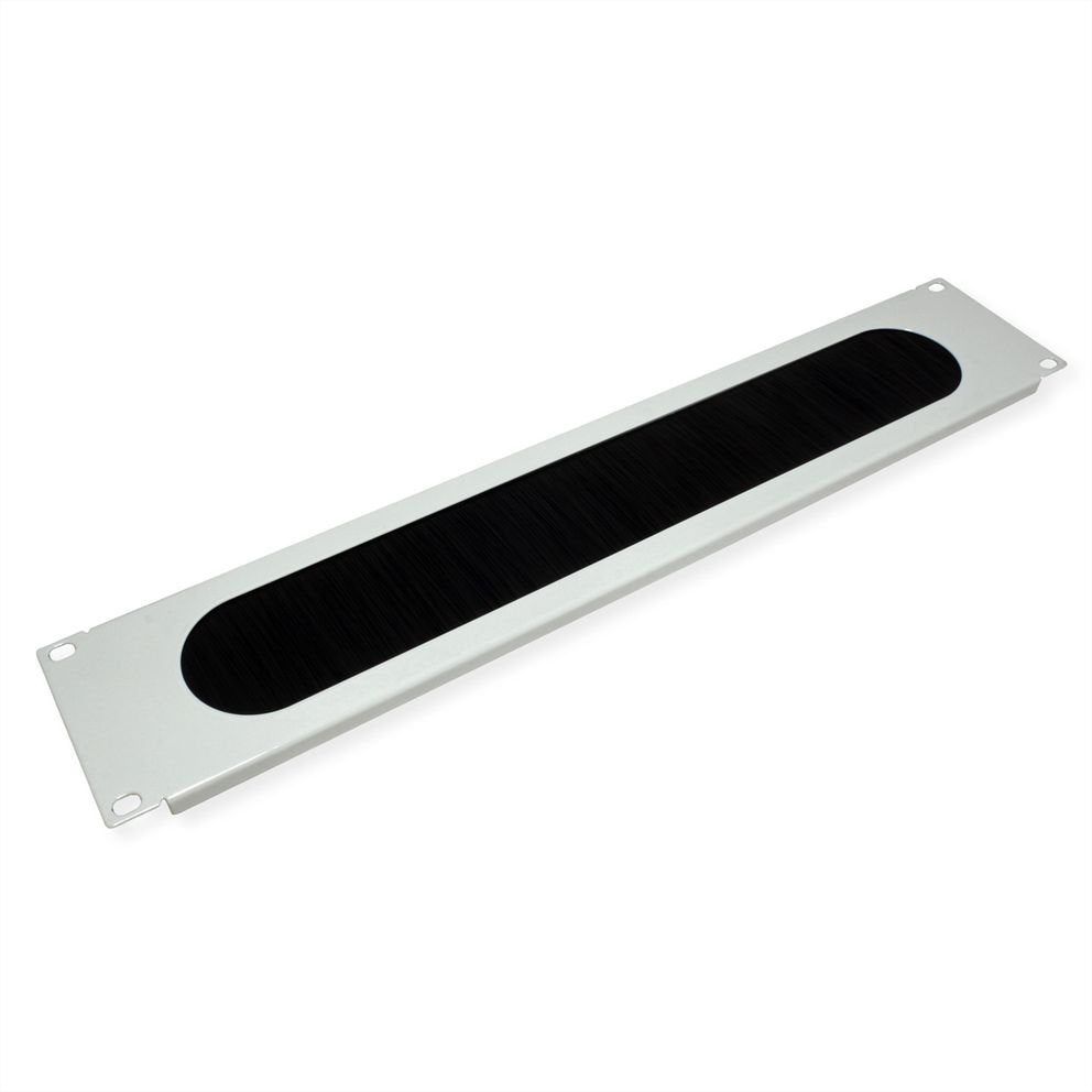 Value 19-Zoll-Cabledurchfhrung 2 He Mit Brstendichtung, Grau