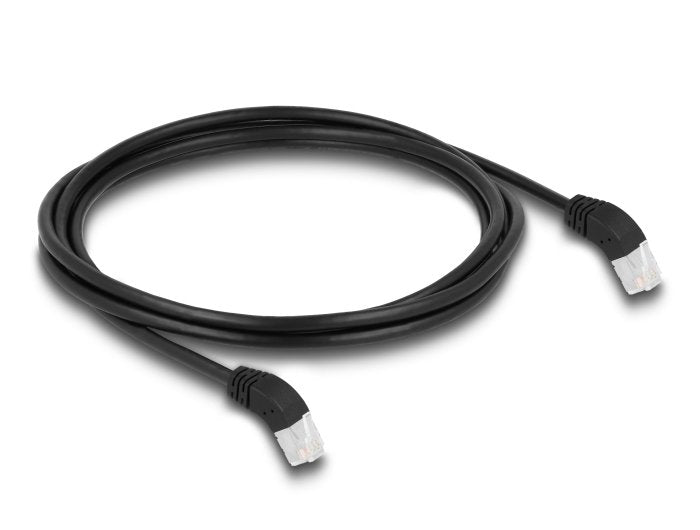 Delock 80271 Rj45 Cable De Red Cat.6a S/Ftp 45° Nach Oben Angular 2 M Negro