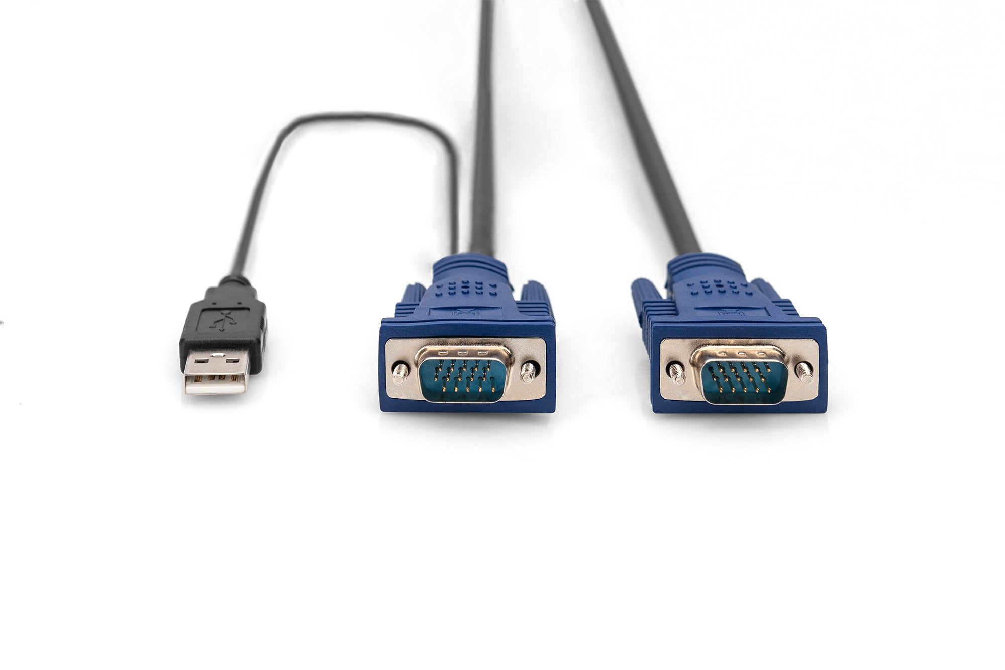Cable Kvm Digitus Vga Ps/2 Usb Hd Db15/M 2xminidin6/M Usb Tipo A/M Hd Db15/M 3m