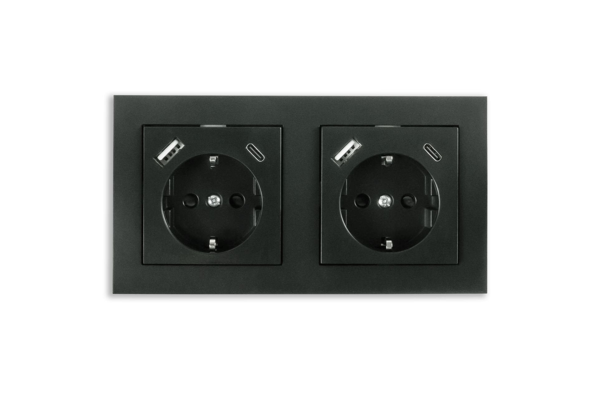 EAN 4066857001986 - Kabelmeister SE01-2A toma de corriente CEE 7/3 + USB Antracita imagen 1