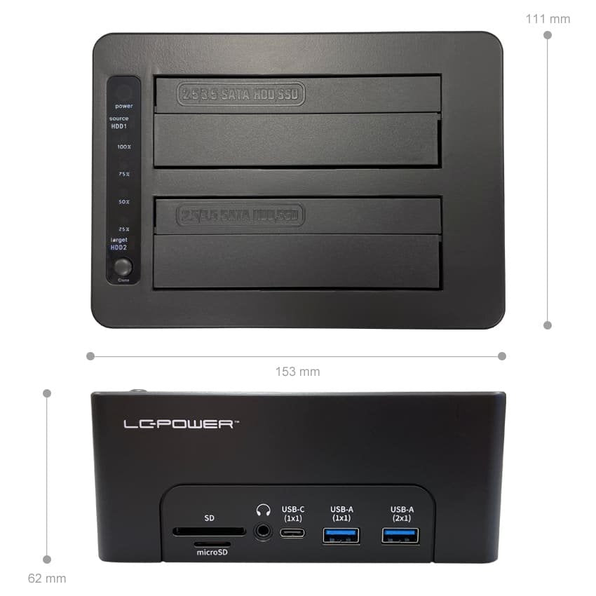 Lc-Power Lc-Dock-C-Multi-Hub Usb3.2 Dockingn Station 2,5/3,5 Retail