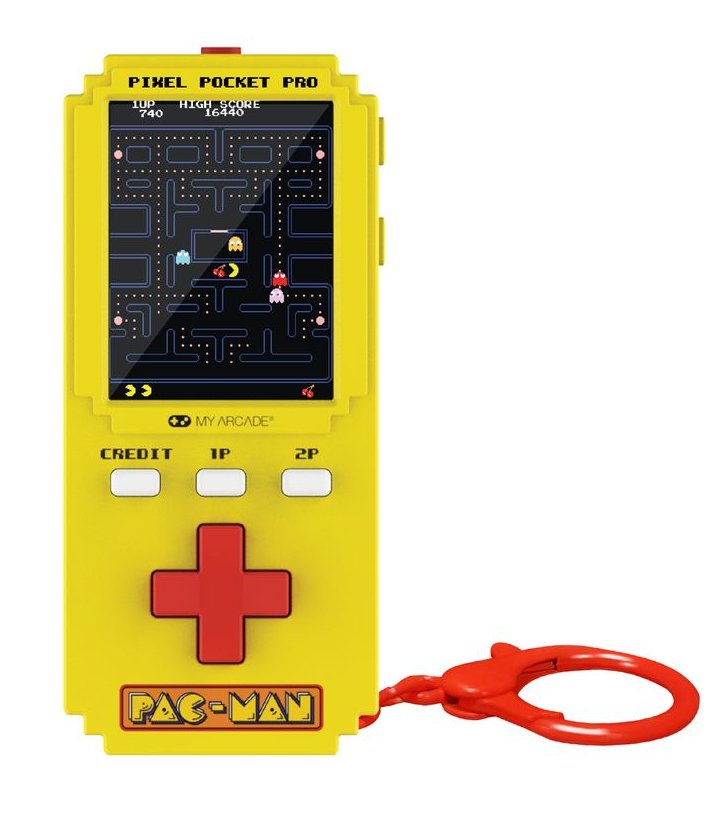 My Arcade Pixel Pocket Pro Pac-Man Videoconsola Portátil 5,08 Cm (2") Amarillo, Negro