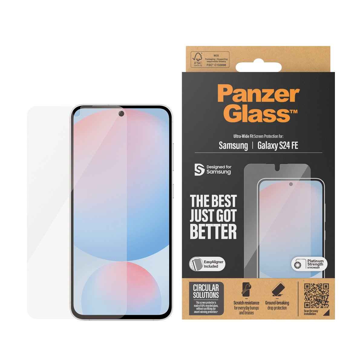 EAN 5715685012150 - PanzerGlass ® Screen Protector Samsung Galaxy S24 FE | Ultra-Wide Fit w. EasyAligner Protector de pantall imagen 2