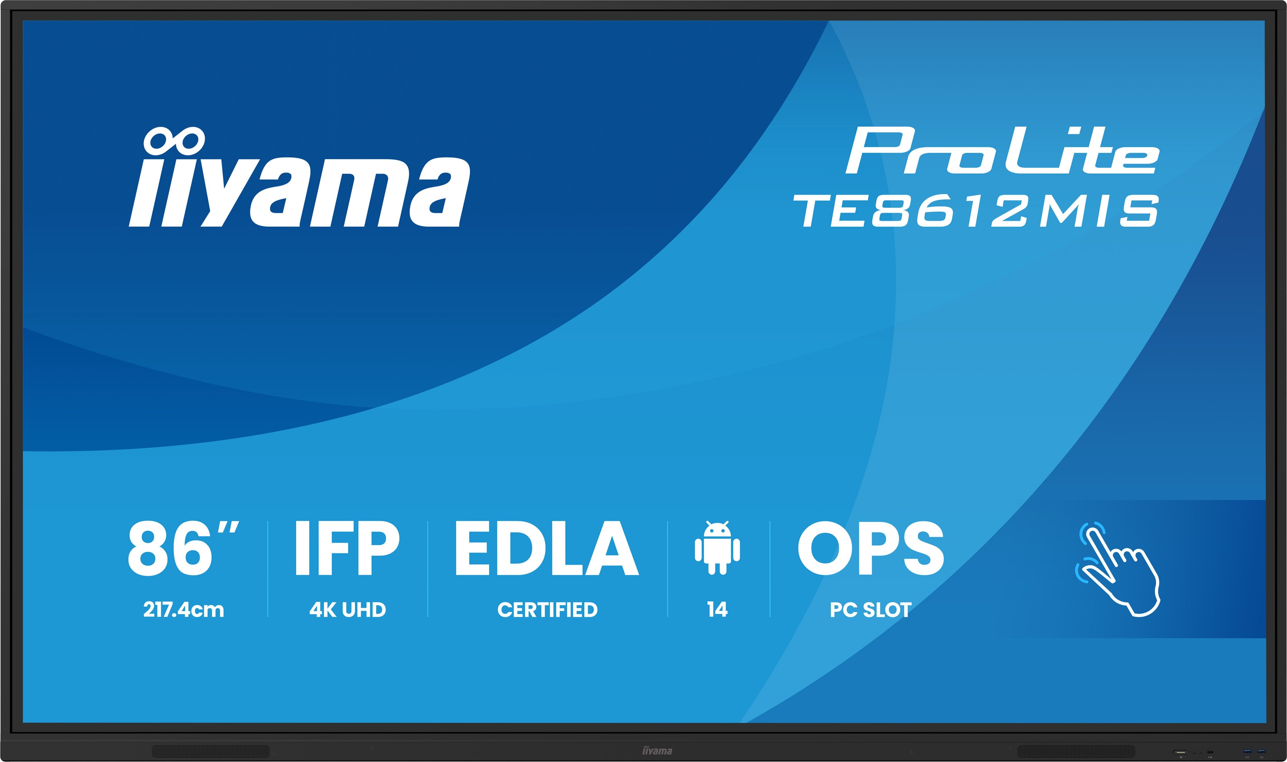 EAN 4948570125500 - iiyama TE8612MIS-B4AG pantalla de señalización Panel plano interactivo 2,17 m (85.6") LCD Wifi 400 cd / m imagen 2