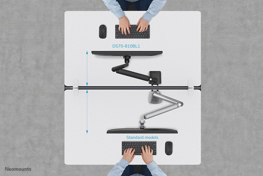 Soporte De Escritorio 75x75 - 100x100mm 9kg 17-32'' Negro