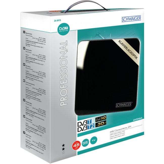 Schwaiger Za8970 011 Antena De Televisión Interior