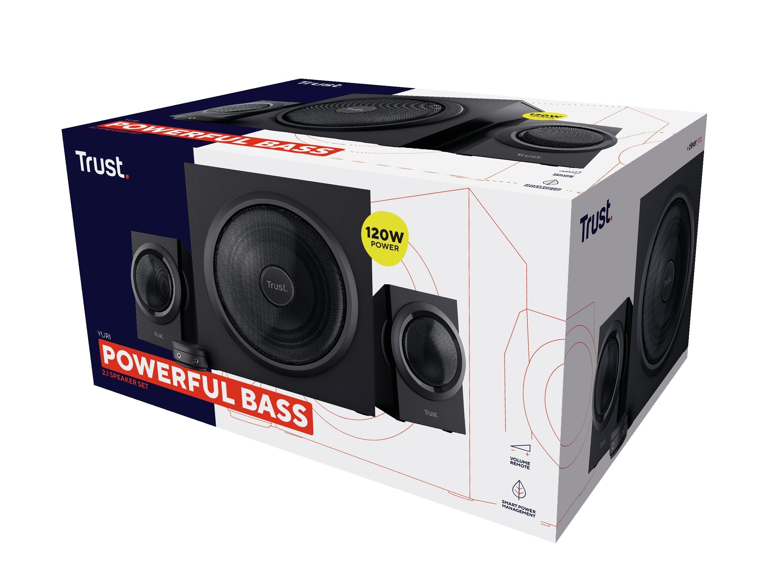 Altavoces Trust Yuri 120w 2.1